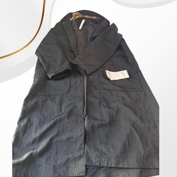 NWT Lululemon Black Lightweight A-Line Coat Size 6 Collared New - Picture 4 of 15